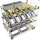 DY-60*25 Industrial Roller Track Flow Rail ABS Plastic Wheels Steel Conveyor Roller Placon For Warehouse Shelf