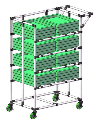 HJ-21 Hot Sale High Quality 110 Degree Black Metal Joint and Pipe Connector for OD 28 mm Lean/Coated Pipe