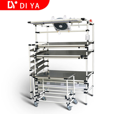 Okrągła sekcja ruchomego stołu roboczego dla produktów szczupłych i stołu roboczego