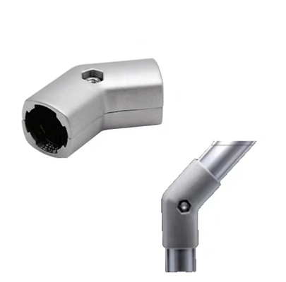 DYJ28-A03 Rama z rur Lean trzeciej generacji, wysokiej jakości aluminiowa rura, 135 ° zewnętrzne elementy mocujące