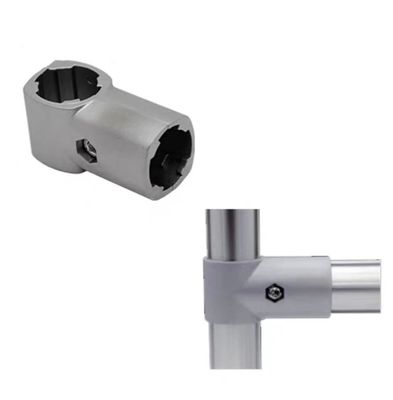 OD28mm elastyczny przemysł aluminiowy łącznik rurowy kątowy łącznik łącznik metalowy