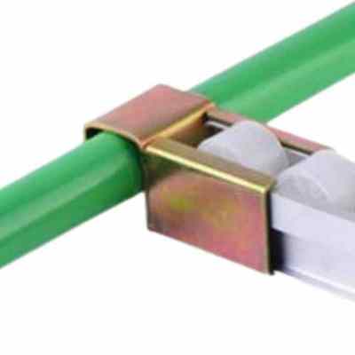 2040C Fluent Bar Connector Fixed Lean Pipe Gravity Conveyor Joint Aluminum Alloy Roller Track Joint