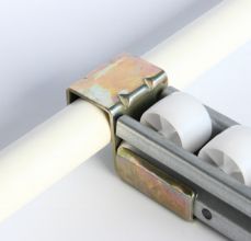 2040C Fluent Bar Connector Fixed Lean Pipe Gravity Conveyor Joint Aluminum Alloy Roller Track Joint