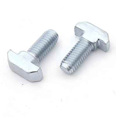 Custom M8x20 25 30 40 60 Hammer T Shaped Head Bolt for Slot 10mm Aluminium Profile Connector