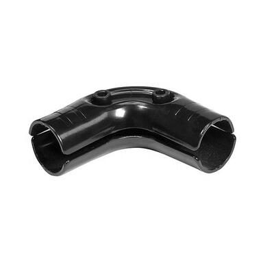 Black Plating Metal Lean Pipes Flexible Pipe Connector Metal Joint for Lean Tube