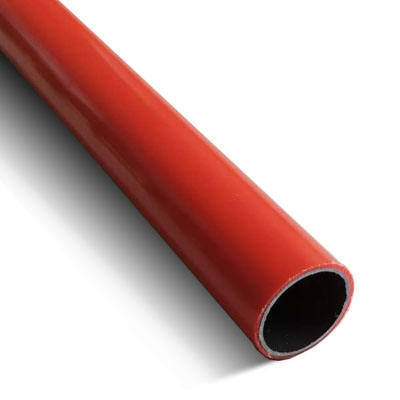 OD28mm Plastic Red Coated Tube for Shelf, Tube Workbench, Industrial Trolley Stainless Steel Lean Pipe