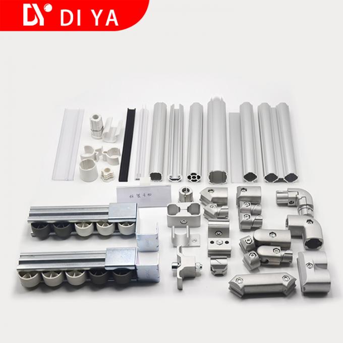 DYJ28-A09 45° aluminum pipe joint assembly example
